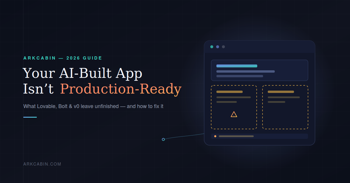 AI-Built App to Production-Ready: 2026 Developer Guide SEO